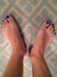 blue toes