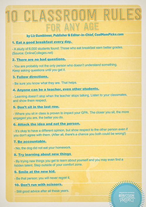 10 classroom rules