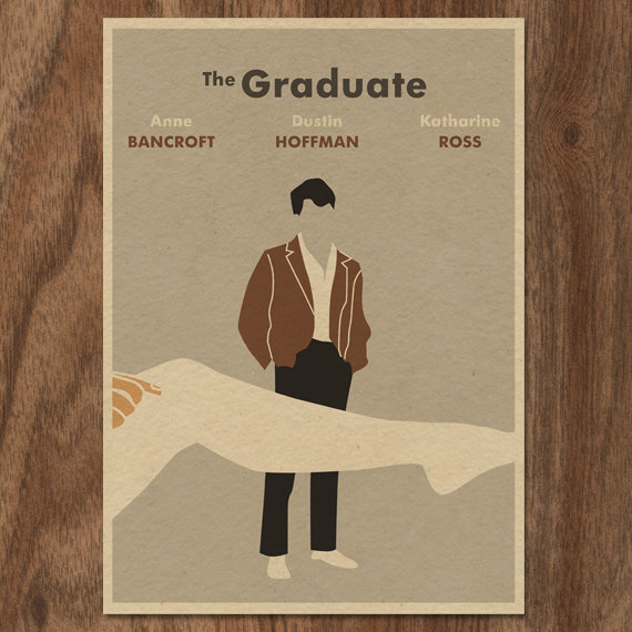 The Graduate minimalist poster by Monster Gallery | Mom101