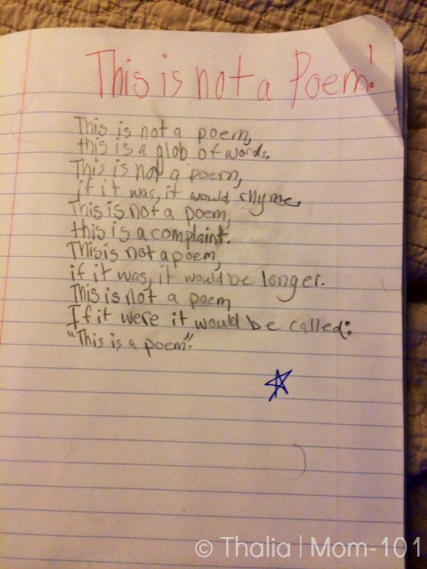 This is not a Poem | © Mom-101 by Thalia