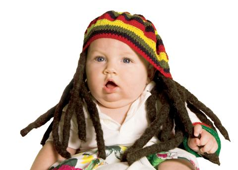 Baby in dreadlocks cap | Mom-101